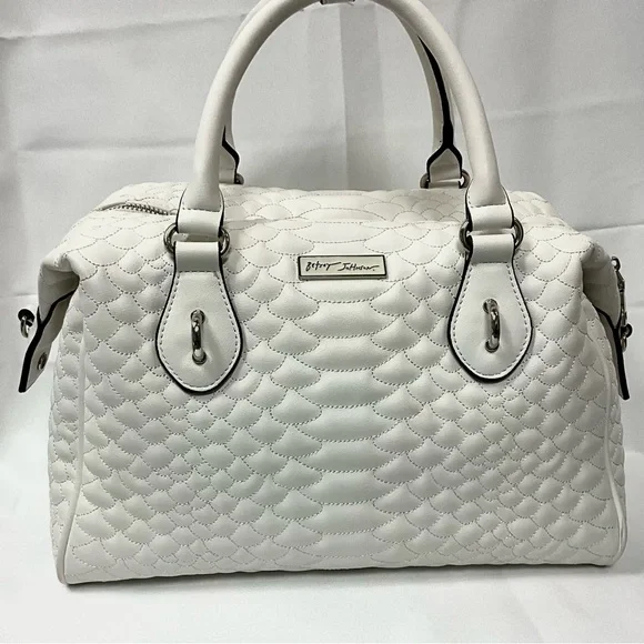 Betsy Johnson Satchel in white - Picture 1 of 6